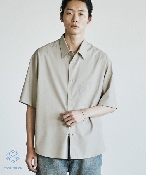 WYM LIDNM(ウィム バイ リドム)の「COOL TOUCH MICRO SPAN H/S SHIRT(シャツ/ブラウス・メンズ・チャコール/ホワイト/ライトグレー/サックスブルー/グレイッシュブルー・XS/S/M/L/XL)」の18枚目の写真
