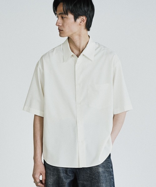 WYM LIDNM(ウィム バイ リドム)の「COOL TOUCH MICRO SPAN H/S SHIRT(シャツ/ブラウス・メンズ・チャコール/ホワイト/ライトグレー/サックスブルー/グレイッシュブルー・XS/S/M/L/XL)」の8枚目の写真