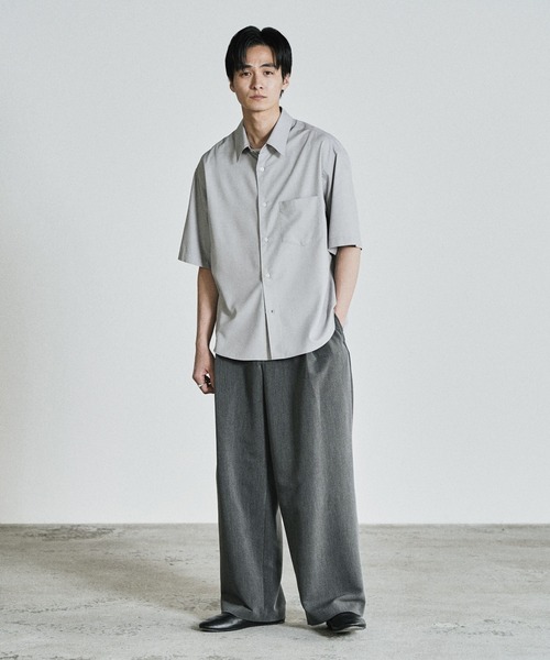 WYM LIDNM(ウィム バイ リドム)の「COOL TOUCH MICRO SPAN H/S SHIRT(シャツ/ブラウス・メンズ・チャコール/ホワイト/ライトグレー/サックスブルー/グレイッシュブルー・XS/S/M/L/XL)」の12枚目の写真
