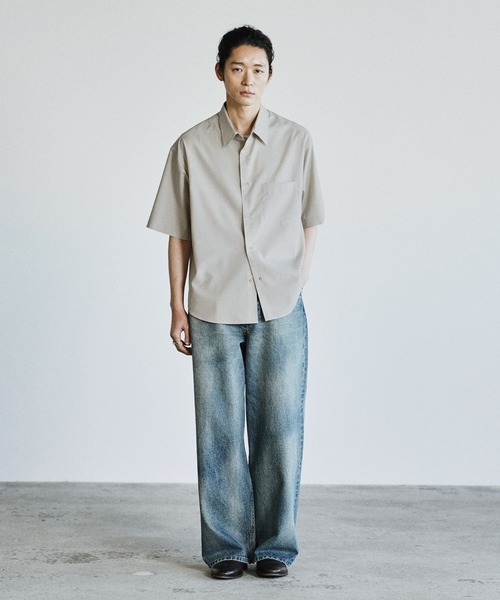 WYM LIDNM(ウィム バイ リドム)の「COOL TOUCH MICRO SPAN H/S SHIRT(シャツ/ブラウス・メンズ・チャコール/ホワイト/ライトグレー/サックスブルー/グレイッシュブルー・XS/S/M/L/XL)」の16枚目の写真