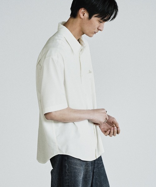 WYM LIDNM(ウィム バイ リドム)の「COOL TOUCH MICRO SPAN H/S SHIRT(シャツ/ブラウス・メンズ・チャコール/ホワイト/ライトグレー/サックスブルー/グレイッシュブルー・XS/S/M/L/XL)」の19枚目の写真