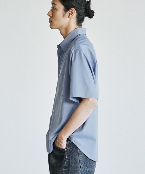 WYM LIDNM(ウィム バイ リドム)の「COOL TOUCH MICRO SPAN H/S SHIRT(シャツ/ブラウス・メンズ・チャコール/ホワイト/ライトグレー/サックスブルー/グレイッシュブルー・XS/S/M/L/XL)」の21枚目の写真