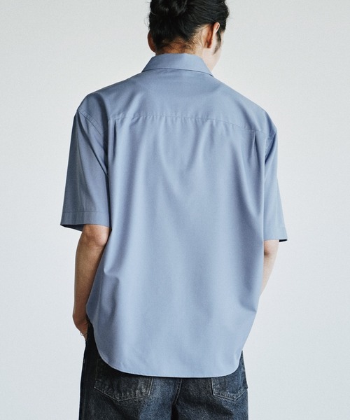 WYM LIDNM(ウィム バイ リドム)の「COOL TOUCH MICRO SPAN H/S SHIRT(シャツ/ブラウス・メンズ・チャコール/ホワイト/ライトグレー/サックスブルー/グレイッシュブルー・XS/S/M/L/XL)」の22枚目の写真
