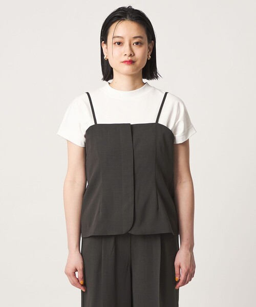 A DAY IN THE LIFE UNITED ARROWS(アデイインザライフユナイテッドアローズ)の「リネンライク ジップキャミ+パンツ ‐セットアイテム・ウォッシャブル‐ <A DAY IN THE LIFE>(サロペット/オーバーオール・レディース・ダークグレー/ベージュ/ダークブラウン・FREE)」の20枚目の写真