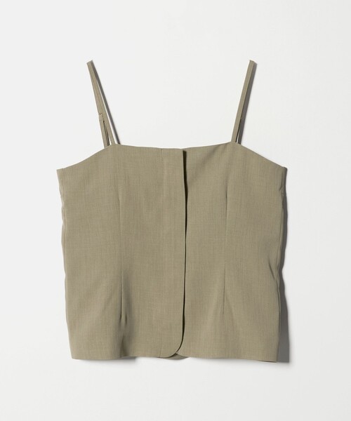 A DAY IN THE LIFE UNITED ARROWS(アデイインザライフユナイテッドアローズ)の「リネンライク ジップキャミ+パンツ ‐セットアイテム・ウォッシャブル‐ <A DAY IN THE LIFE>(サロペット/オーバーオール・レディース・ダークグレー/ベージュ/ダークブラウン・FREE)」の8枚目の写真