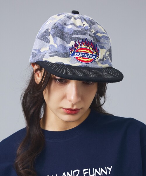 Dickies(ディッキーズ)の「【Dickies / ディッキーズ】FIRE ICON5PANEL CAP/ファイヤーアイコン5パネルキャップ(キャップ・メンズ・ブラック/ブラウン/グレー・フリー)」の7枚目の写真