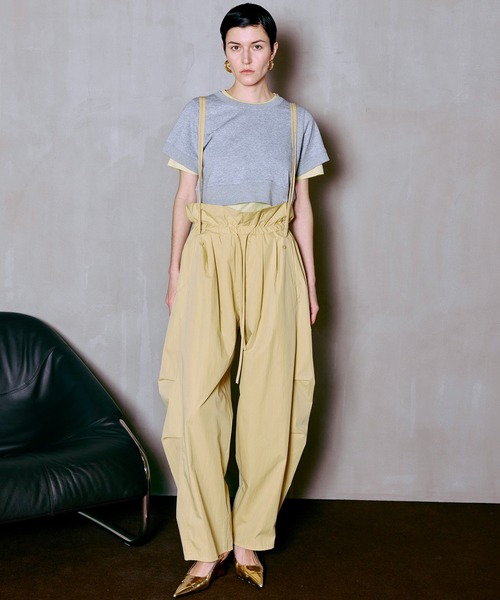 MAISON SPECIAL(メゾンスペシャル)の「2WAY Cocoon Military Pants/2WAYコクーンミリタリーパンツ(その他パンツ・レディース・ホワイト/チャコールグレー/イエロー・36/38)」の8枚目の写真