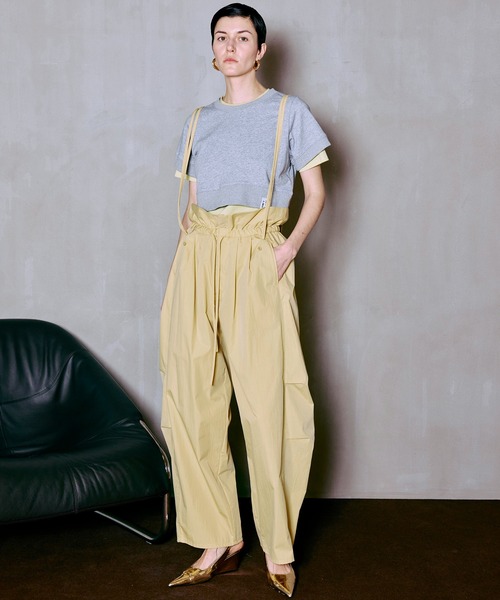 MAISON SPECIAL(メゾンスペシャル)の「2WAY Cocoon Military Pants/2WAYコクーンミリタリーパンツ(その他パンツ・レディース・ホワイト/チャコールグレー/イエロー・36/38)」の9枚目の写真