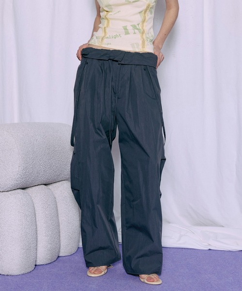 MAISON SPECIAL(メゾンスペシャル)の「2WAY Cocoon Military Pants/2WAYコクーンミリタリーパンツ(その他パンツ・レディース・ホワイト/チャコールグレー/イエロー・36/38)」の16枚目の写真