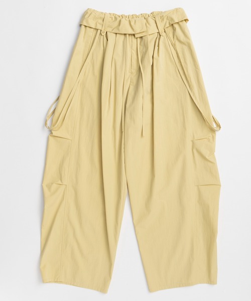 MAISON SPECIAL(メゾンスペシャル)の「2WAY Cocoon Military Pants/2WAYコクーンミリタリーパンツ(その他パンツ・レディース・ホワイト/チャコールグレー/イエロー・36/38)」の21枚目の写真