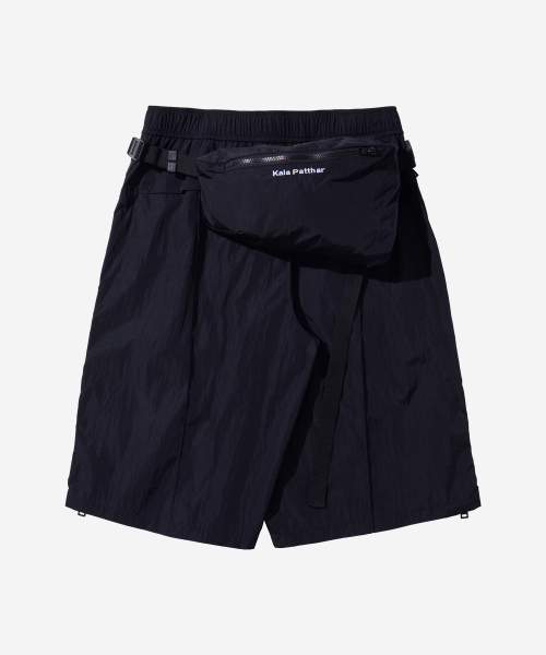 KALAPATTHAR(カラパタール)の「ナイロン ホログラフィック デタッチャブル ショーツ - ブラック(その他パンツ・メンズ・その他・MEDIUM/LARGE/X-LARGE)」の5枚目の写真