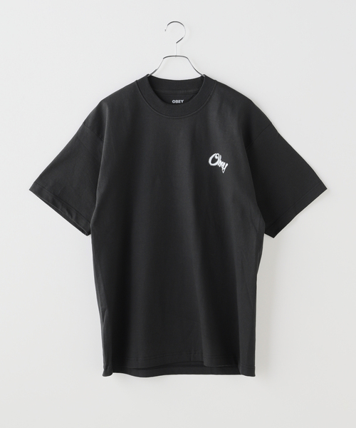 OBEY(オベイ)の「OBEY / オベイ AIRBRUSHED ROSE(Tシャツ/カットソー・メンズ・ブラック/カーキ/ホワイト・MEDIUM/LARGE)」の1枚目の写真