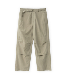 BROWNYARD（ブラウンヤード）の「ベルト付きパンツ、ダークベージュ（スラックス）」