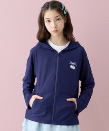Amourire girl（アムリールガール）の「チェリー刺繍 ジップアップ 薄手 パーカー 羽織り UV対策（パーカー）」