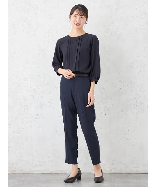 HARUYAMA(ハルヤマ)の「ピンタックブラウス ニット カットソー 通年 【SOFFICE】(シャツ/ブラウス・レディース・ライトピンク/ネイビー/オフホワイト・S/LL/L/M)」の10枚目の写真