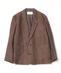 TODAYFUL(�g�D�f�C�t��)��Boyfriend Stripe Linen Jacket 12610108(�u���]��)