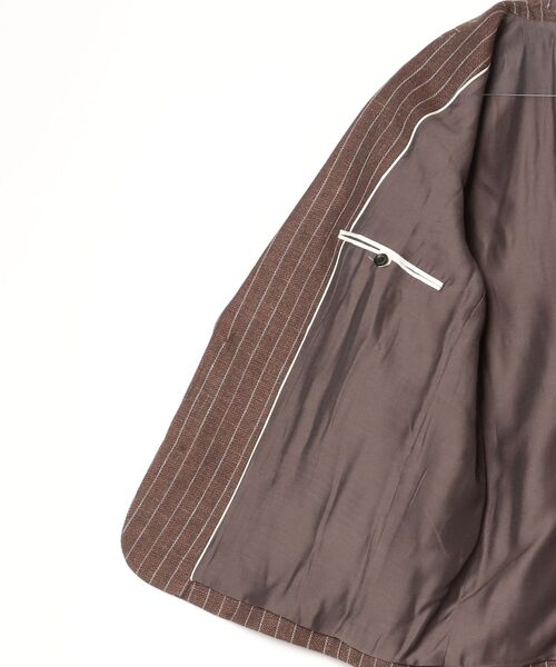 TODAYFUL（トゥデイフル）の「Boyfriend Stripe Linen Jacket 12610108（ブルゾン・メンズ・ブラウン・38/36）」の3枚目の写真