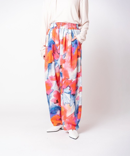 OSMOSIS(オズモーシス)の「プリントタックパンツ(その他パンツ・レディース・ブラウン/グレー/ピンク・ONE SIZE)」の13枚目の写真