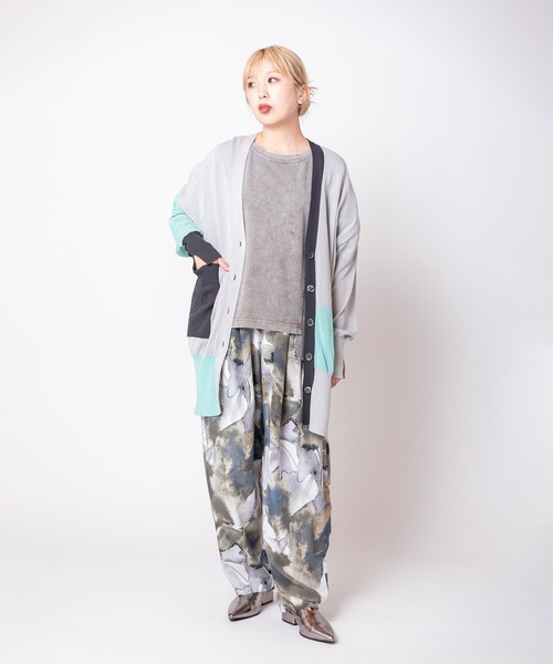 OSMOSIS(オズモーシス)の「プリントタックパンツ(その他パンツ・レディース・ブラウン/グレー/ピンク・ONE SIZE)」の7枚目の写真