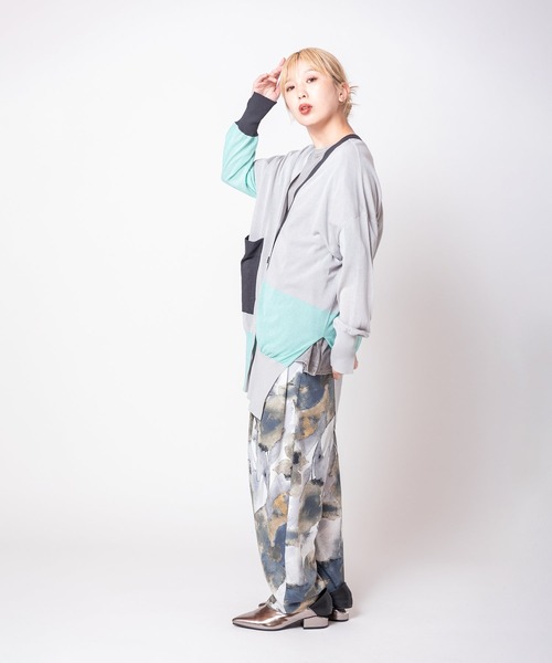 OSMOSIS(オズモーシス)の「プリントタックパンツ(その他パンツ・レディース・ブラウン/グレー/ピンク・ONE SIZE)」の8枚目の写真