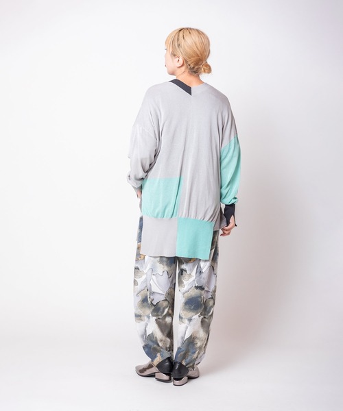 OSMOSIS(オズモーシス)の「プリントタックパンツ(その他パンツ・レディース・ブラウン/グレー/ピンク・ONE SIZE)」の9枚目の写真