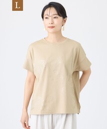 【L】【カタログ掲載・ウォッシャブル】クリアチータープリントカットソー