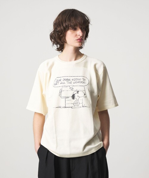 6（ロク）の「【別注】＜Healthknit for 6＞SNOOPY フットボール Tシャツ（Tシャツ/カットソー・レディース・オフホワイト/ライトブルー・S/M）」の18枚目の写真
