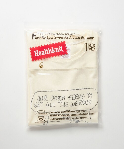 6（ロク）の「【別注】＜Healthknit for 6＞SNOOPY フットボール Tシャツ（Tシャツ/カットソー・レディース・オフホワイト/ライトブルー・S/M）」の12枚目の写真