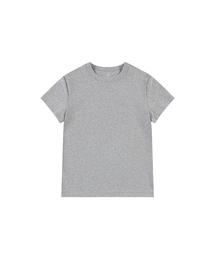 SITP5275 スリムリブ半袖Tシャツ_メランジェグレー