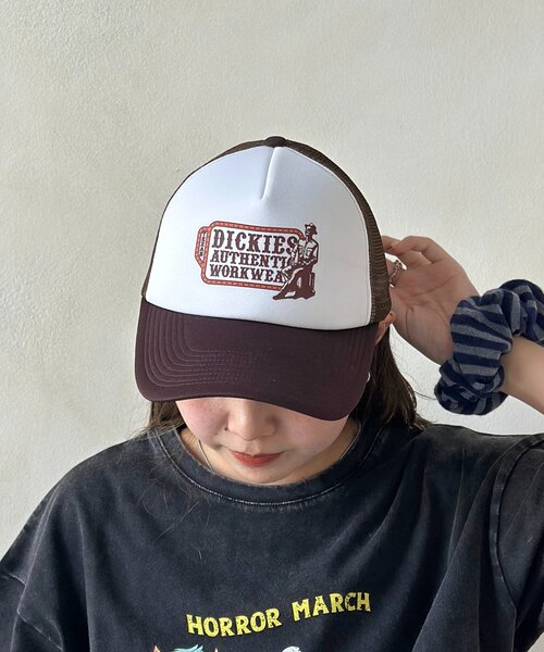 Dickies(ディッキーズ)の「メッシュキャップ(キャップ・メンズ・ブラック/ネイビー/レッド/ブラウン/グリーン・FREE)」の3枚目の写真