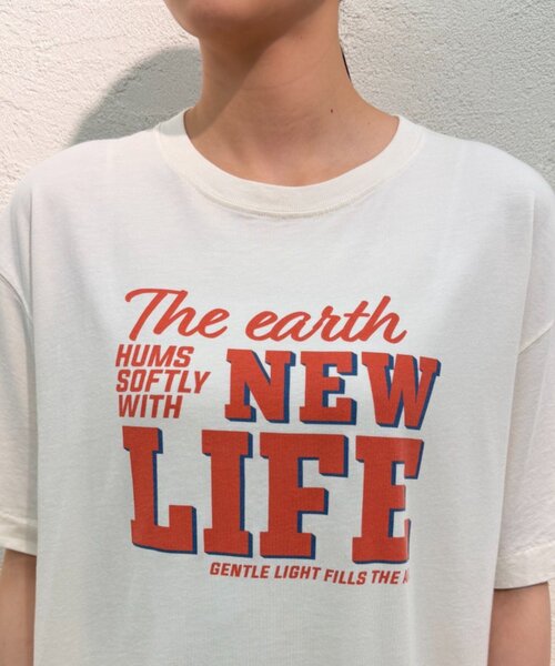 LOUNGEDRESS(ラウンジドレス)の「ロゴプリントTシャツ(Tシャツ/カットソー・レディース・アイボリー・FREE)」の15枚目の写真