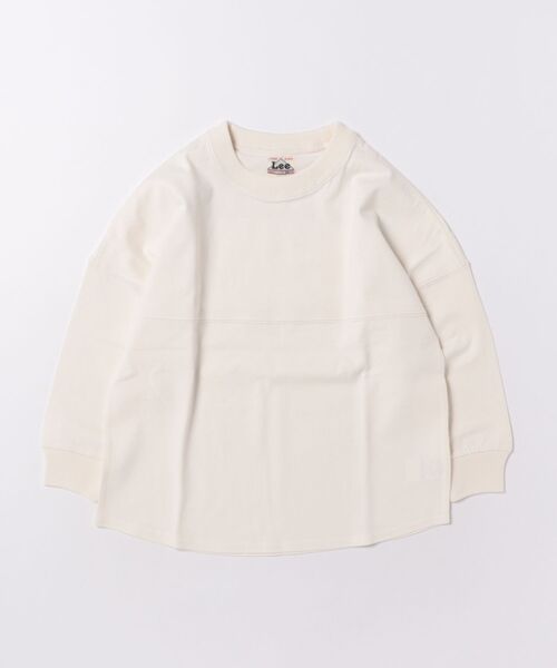 Lee(リー)の「【110-150cm】キッズ バックアーチ長袖Tシャツ(Tシャツ/カットソー・キッズ・ブルー/ホワイト/ブラウン・120/130/140/150/110)」の1枚目の写真