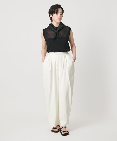 MARW UNITED ARROWS＞デザイン タック パンツ UVカット・撥水（その他