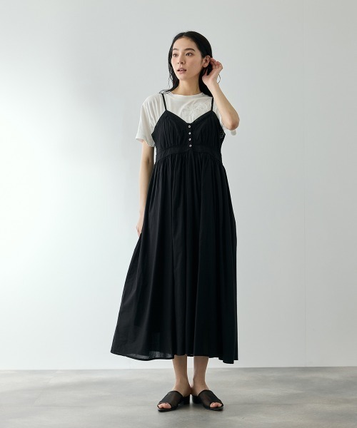 QUEENS COURT（クイーンズコート）の「MUSEレースキャミワンピース（ワンピース・レディース・オフホワイト/ブラック・M）」の14枚目の写真