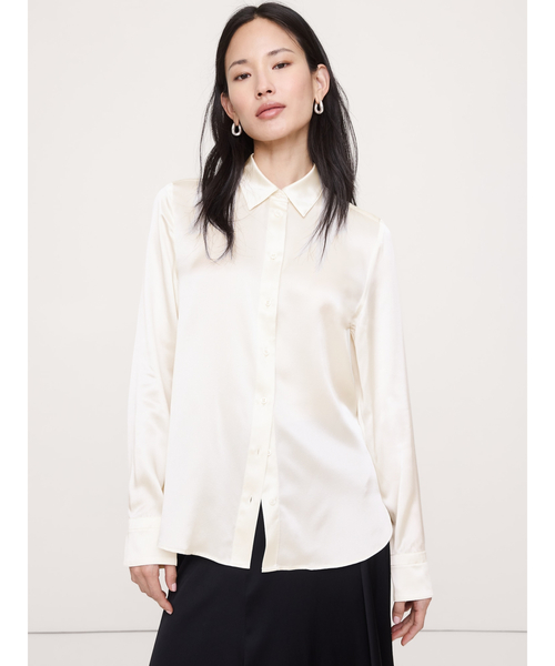 エブリデイ シルクシャツ（シャツ/ブラウス）｜BANANA REPUBLIC 