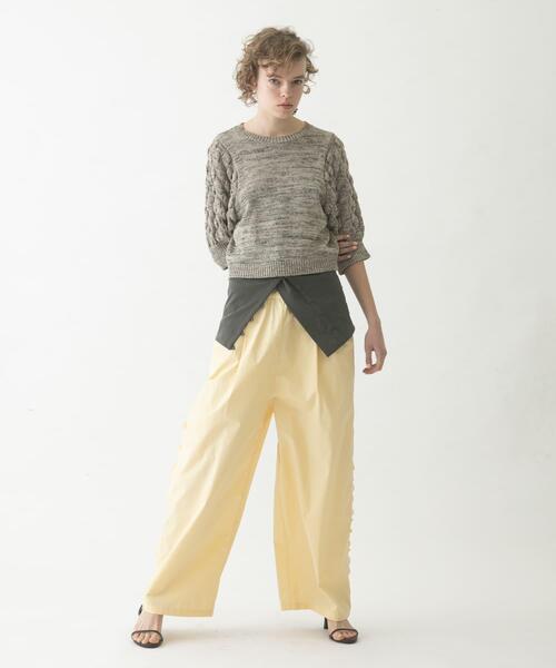 LAATO(ラート)の「side frill pants(その他パンツ・レディース・ブラウン/イエロー系その他/ブラック・FREE)」の5枚目の写真