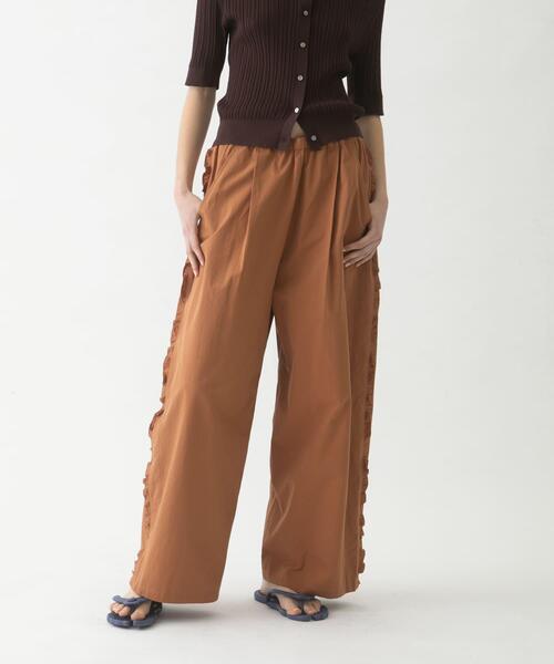 LAATO(ラート)の「side frill pants(その他パンツ・レディース・ブラウン/イエロー系その他/ブラック・FREE)」の10枚目の写真
