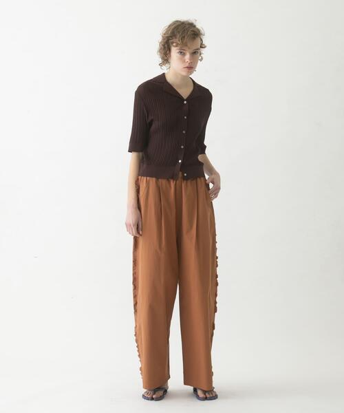 LAATO(ラート)の「side frill pants(その他パンツ・レディース・ブラウン/イエロー系その他/ブラック・FREE)」の12枚目の写真