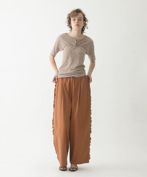 LAATO(ラート)の「side frill pants(その他パンツ・レディース・ブラウン/イエロー系その他/ブラック・FREE)」の14枚目の写真