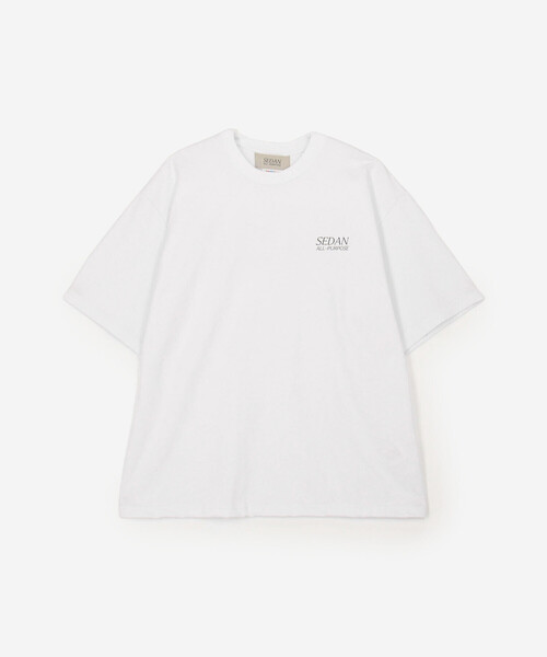 SEDAN ALL-PURPOSE（セダンオールパーパス）の「SEDAN ALL-PURPOSE | ヘビーウェイトコットン ロゴTシャツ MEN（Tシャツ/カットソー・メンズ・ホワイト/ブラック・M/L/XL）」の3枚目の写真
