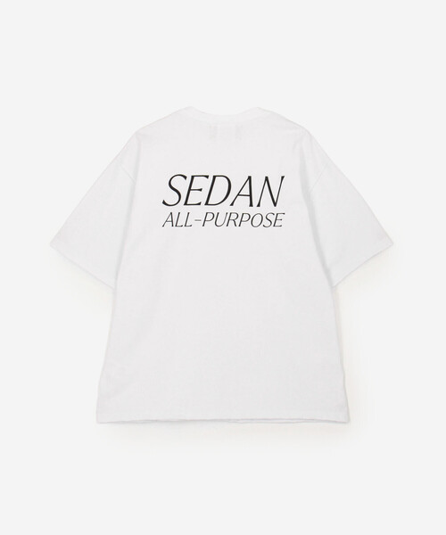 SEDAN ALL-PURPOSE（セダンオールパーパス）の「SEDAN ALL-PURPOSE | ヘビーウェイトコットン ロゴTシャツ MEN（Tシャツ/カットソー・メンズ・ホワイト/ブラック・M/L/XL）」の4枚目の写真