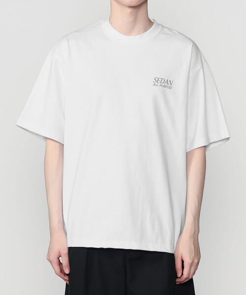 SEDAN ALL-PURPOSE（セダンオールパーパス）の「SEDAN ALL-PURPOSE | ヘビーウェイトコットン ロゴTシャツ MEN（Tシャツ/カットソー・メンズ・ホワイト/ブラック・M/L/XL）」の11枚目の写真