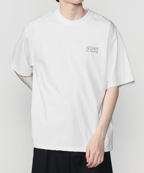 SEDAN ALL-PURPOSE（セダンオールパーパス）の「SEDAN ALL-PURPOSE | ヘビーウェイトコットン ロゴTシャツ MEN（Tシャツ/カットソー・メンズ・ホワイト/ブラック・M/L/XL）」の13枚目の写真