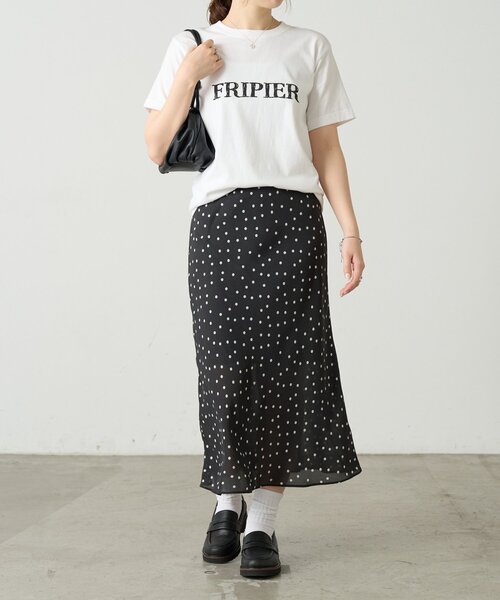 FRIPIER(フリピエ)の「ドットバイヤススカート《FRIPIER》(スカート・レディース・アイボリー・FREE)」の2枚目の写真
