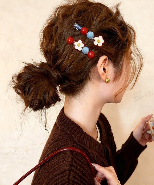 セール】レトロポップフラワーヘアピン（ヘアピン）｜Bifrost