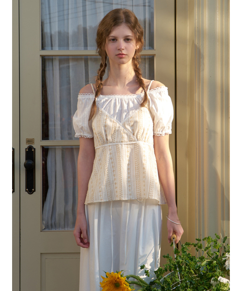 RE_L(リエル)の「Liv sleeveless blouse (beige)(シャツ/ブラウス・レディース・その他・FREE)」の4枚目の写真