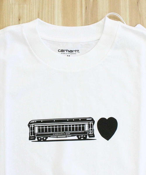 Carhartt WIP（カーハートダブリューアイピー）の「WIP デコンストラクテッドラベルTシャツ S/S Deconstructed Label T-Shirt（Tシャツ/カットソー・メンズ・ブラック/ホワイト・M/L/XL）」の11枚目の写真