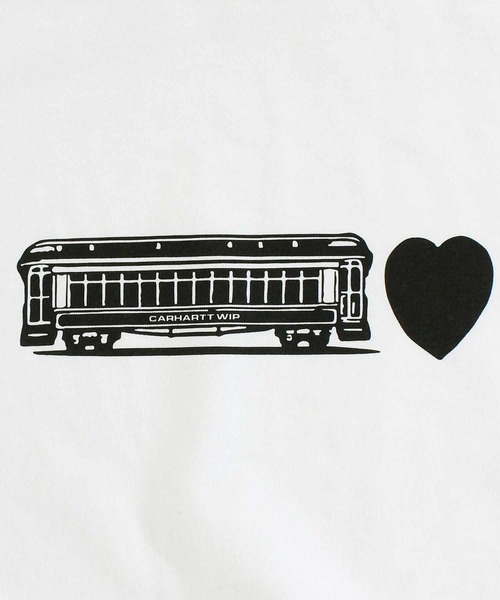Carhartt WIP（カーハートダブリューアイピー）の「WIP デコンストラクテッドラベルTシャツ S/S Deconstructed Label T-Shirt（Tシャツ/カットソー・メンズ・ブラック/ホワイト・M/L/XL）」の12枚目の写真