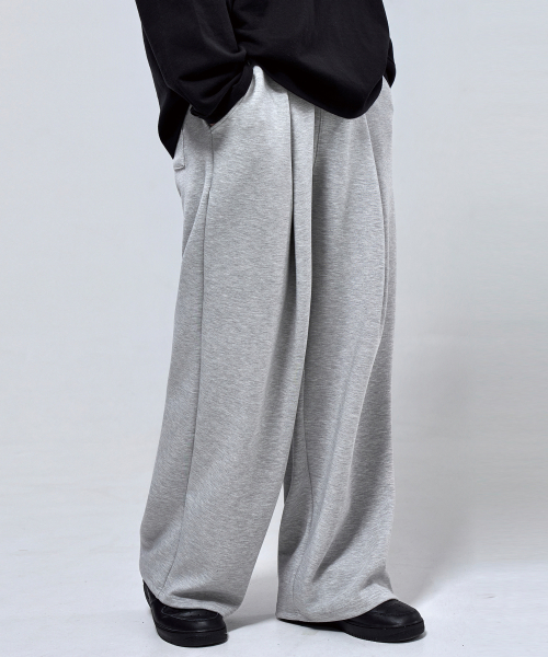 PHYSICAL GARMENTS（フィジカルガーメンツ）の「P2629 講演テンションディープピンタックロングパンツ[2COLOR]（スウェットパンツ・メンズ・ブラック/グレー・MEDIUM/LARGE/X-LARGE/XX-LARGE）」の8枚目の写真