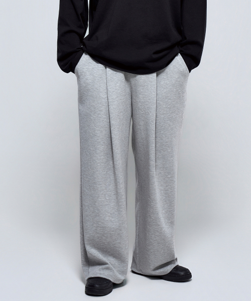 PHYSICAL GARMENTS（フィジカルガーメンツ）の「P2629 講演テンションディープピンタックロングパンツ[2COLOR]（スウェットパンツ・メンズ・ブラック/グレー・MEDIUM/LARGE/X-LARGE/XX-LARGE）」の9枚目の写真